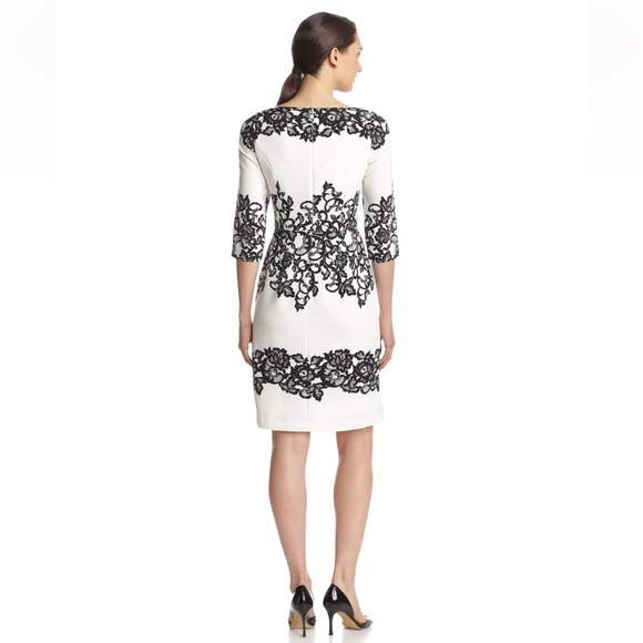 Lace Print Shift Dress - Picture 8 of 8